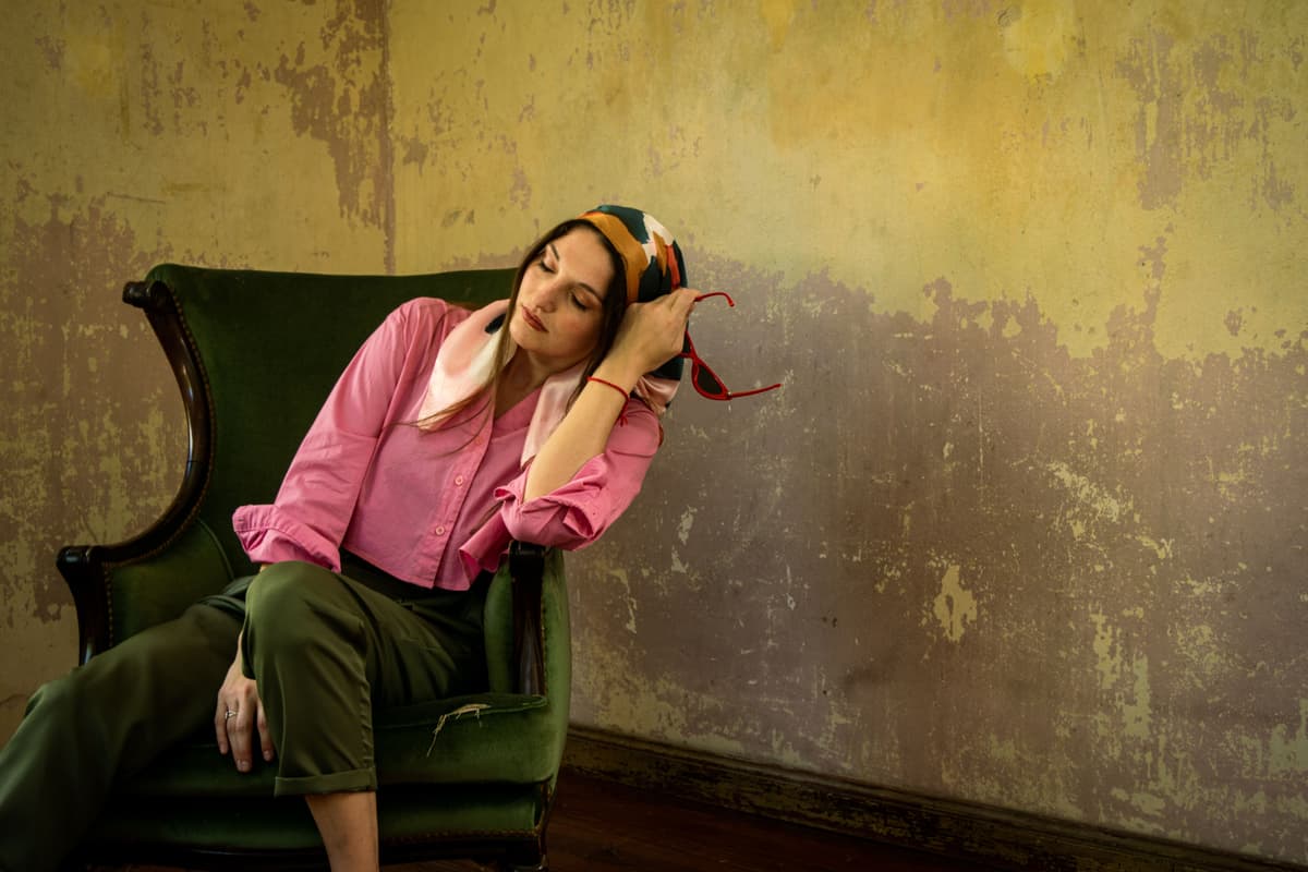 Lenço de Seda Vintage